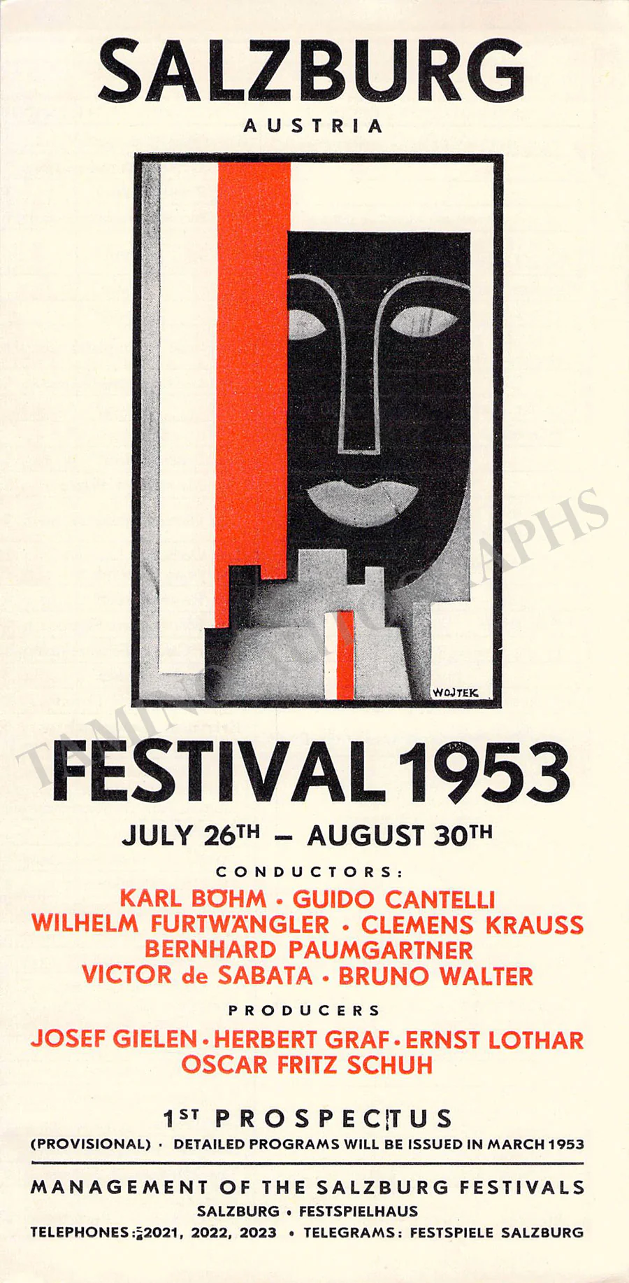 Salzburg Festspiele - Lot of 32 Festival Program Brochures 1950-1969 - Image 4