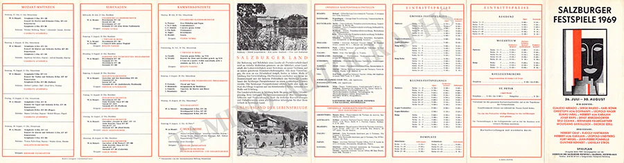 Salzburg Festspiele - Lot of 32 Festival Program Brochures 1950-1969 - Image 43