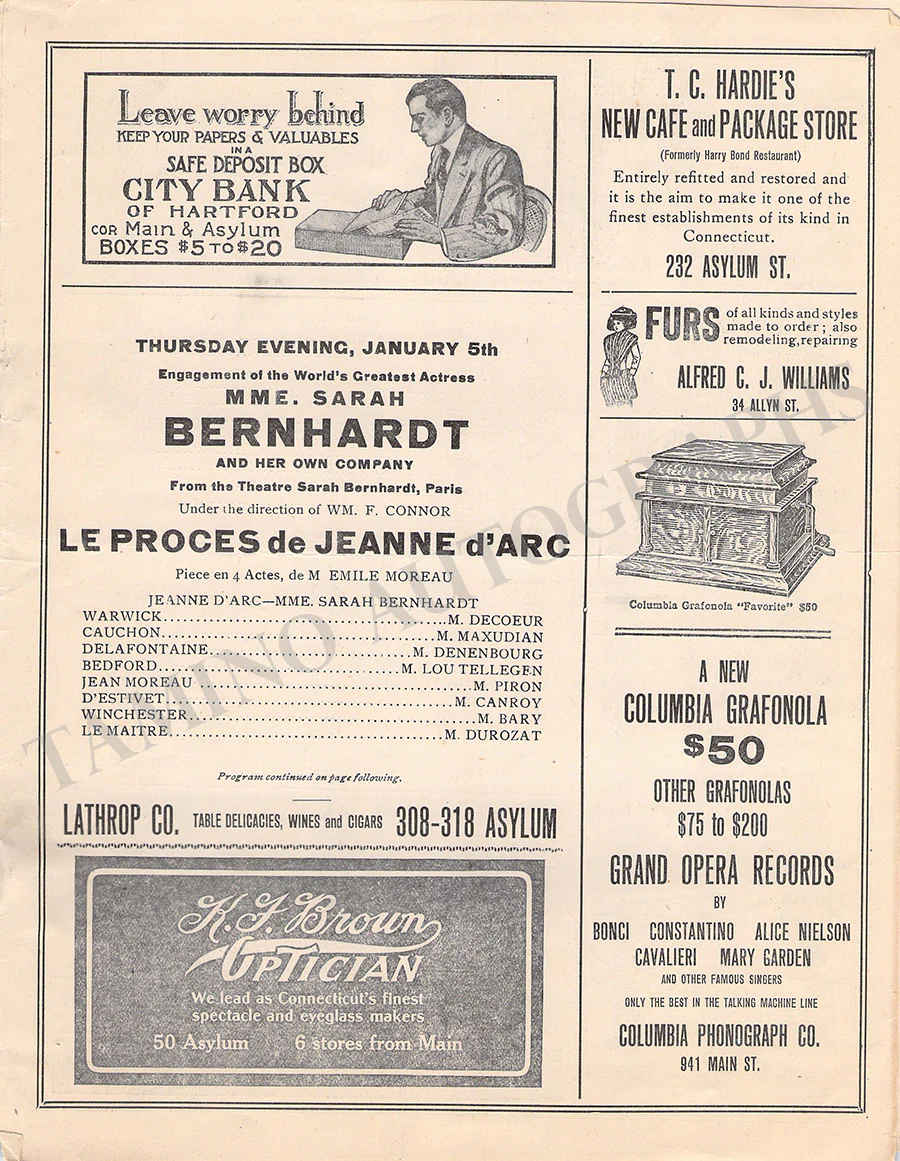 Bernhardt, Sarah - Various Autographs - Image 14