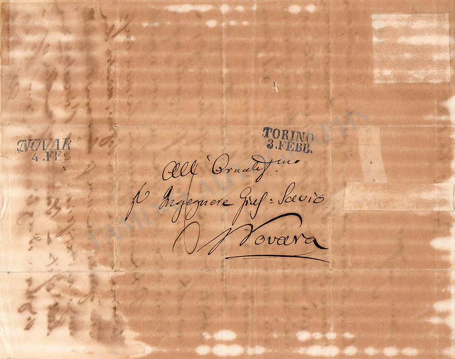 Mercadante, Saverio - Autograph Letter Signed 1843 - Image 2