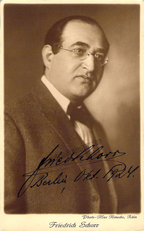Schorr, Friedrich - Various Autographs - Image 4