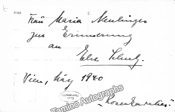 SCHULZ, Else (Various Autographs) - Image 4