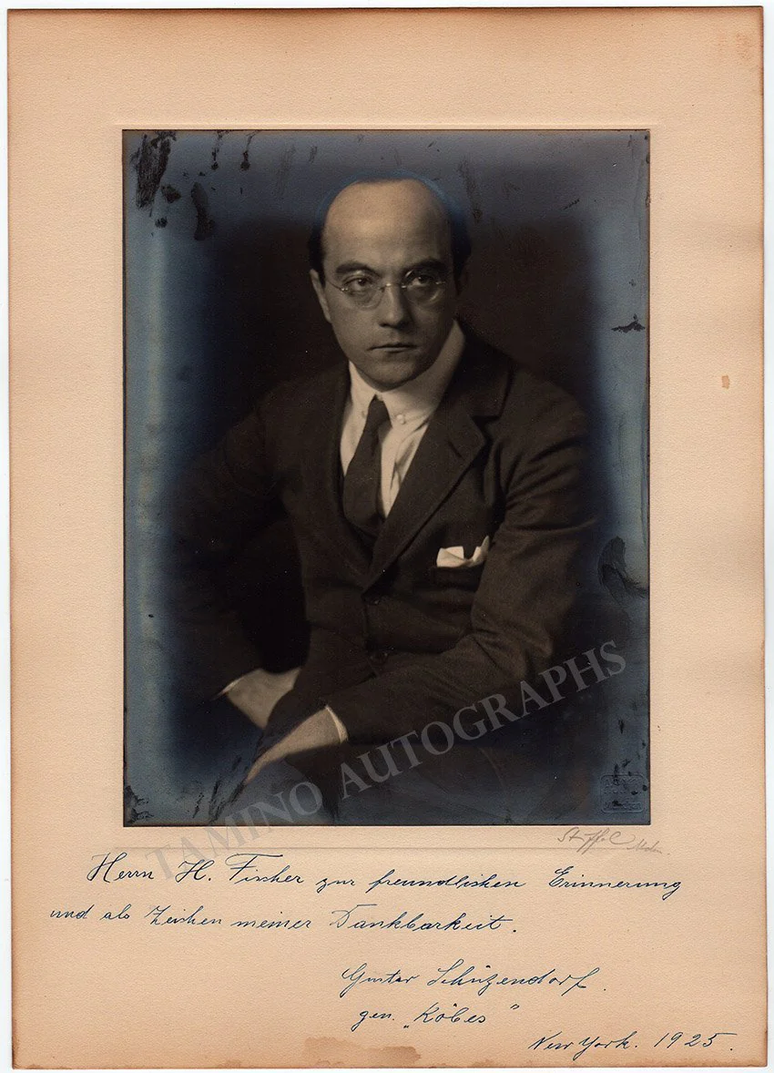 SCHUTZENDORF, Gustav
