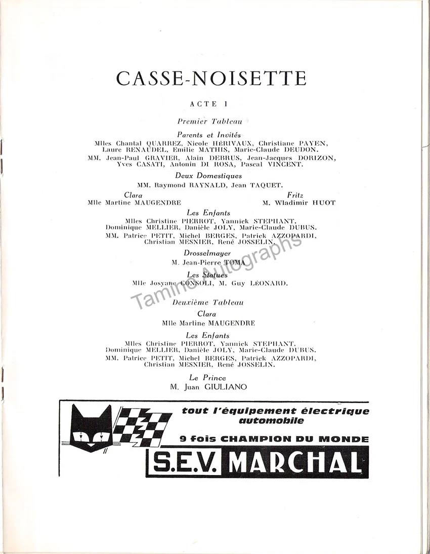 Scouarnec, Claudette - Giuliano, Juan & Others - Signed Program The Nutcracker 1970 - Image 4