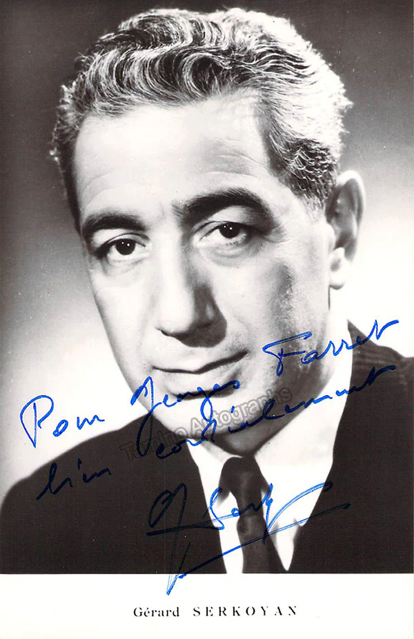SERKOYAN, Gerard (Various Autographs)