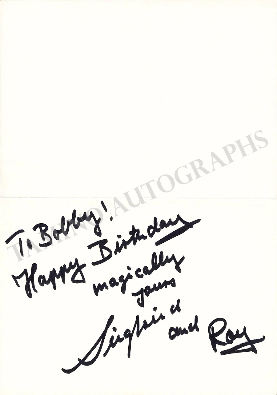 Siegfried & Roy - Signed Card - Image 2