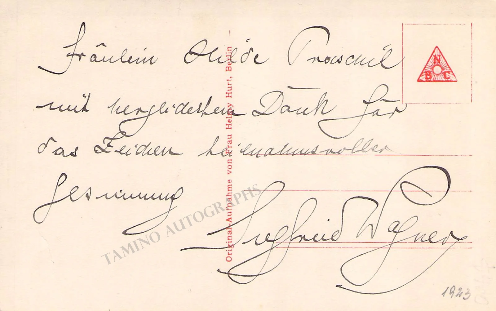 Wagner, Siegfried - Various Autographs - Image 7