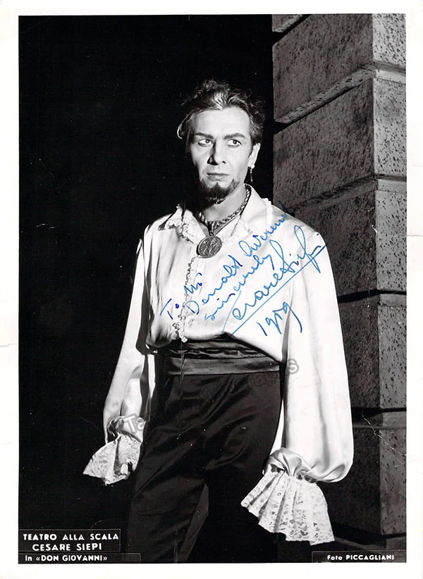Siepi, Cesare - Various Autographs - Image 2