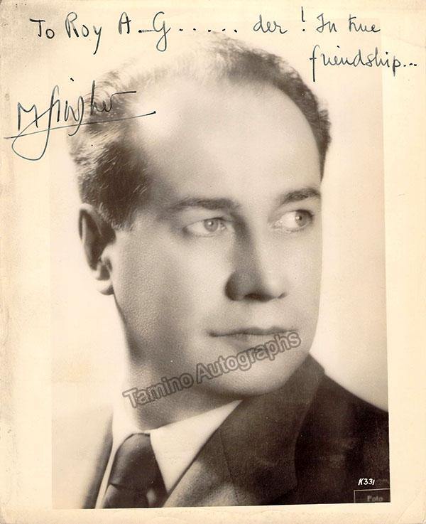 SINGHER, Martial (Various Autographs)