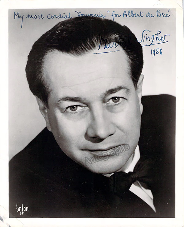 SINGHER, Martial (Various Autographs) - Image 9