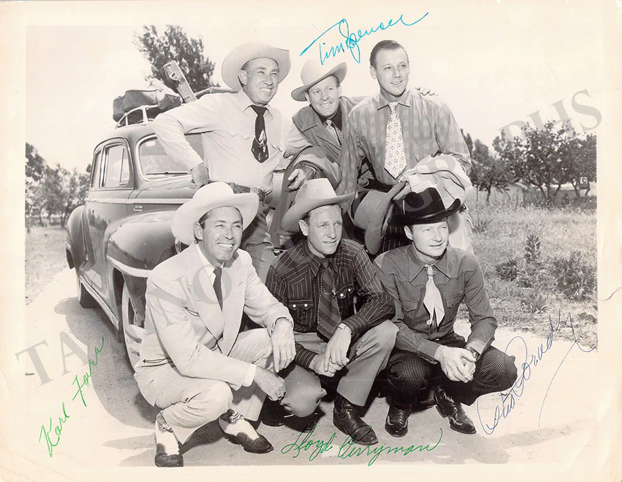 Sons of the Pioneer - Photograph Signed by 4 Members