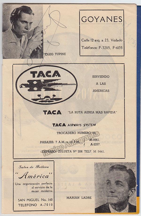 Stepanova, Tatiana - Tupine, Oleg & Others - Signed Program Havana - Image 6
