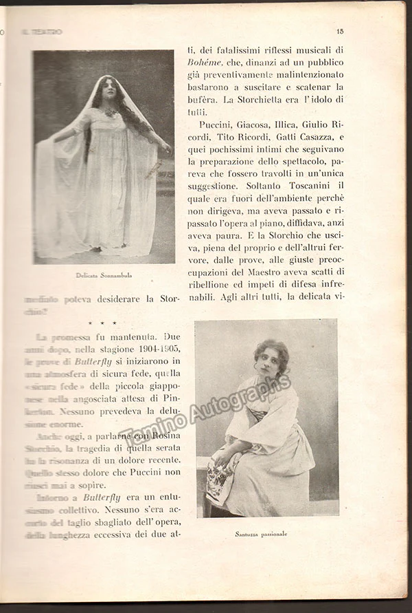 Storchio, Rosina - Double Signed Magazine - Image 5