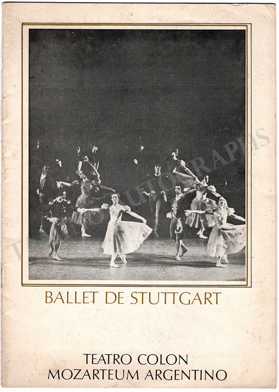 Stuttgart Ballet - Signed Program Buenos Aires 1979 - Image 3