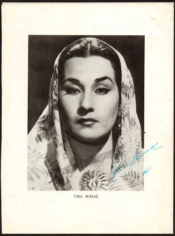 Sumac, Yma - Signed Photograph