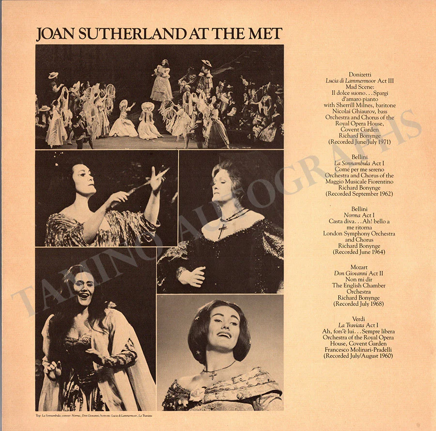 Sutherland, Joan - Bonynge, Richard - Signed LP Record Sleeve - Image 2