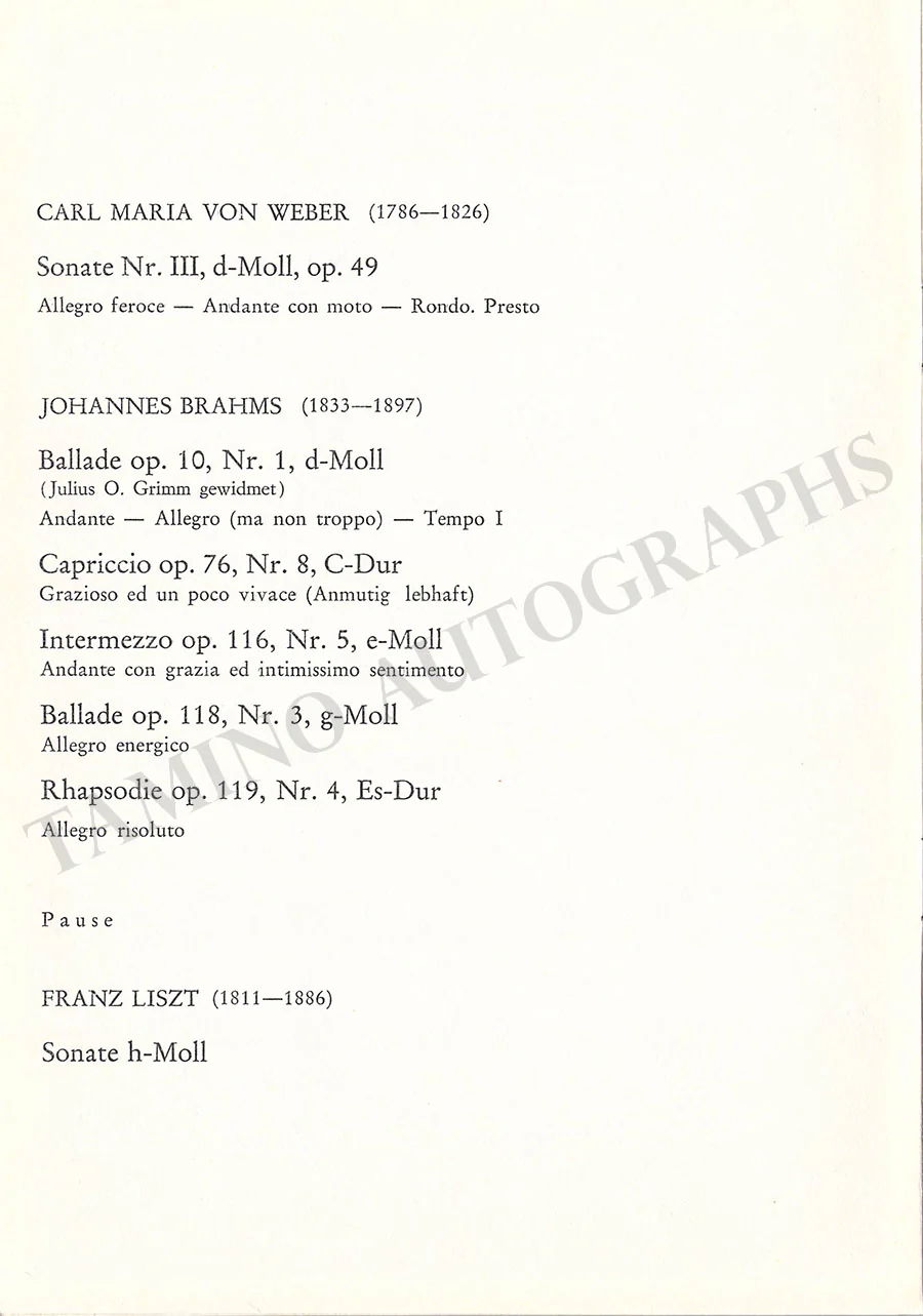 Richter, Sviatoslav - Set of 2 Unsigned Concert Programs Salzburg - Image 6