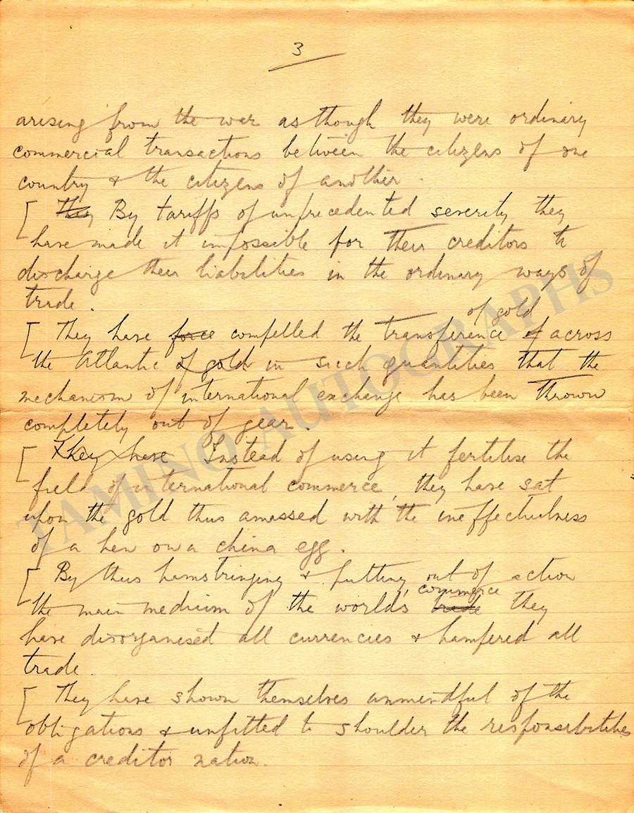 Brooks, Sydney - Autograph Essays - Image 3