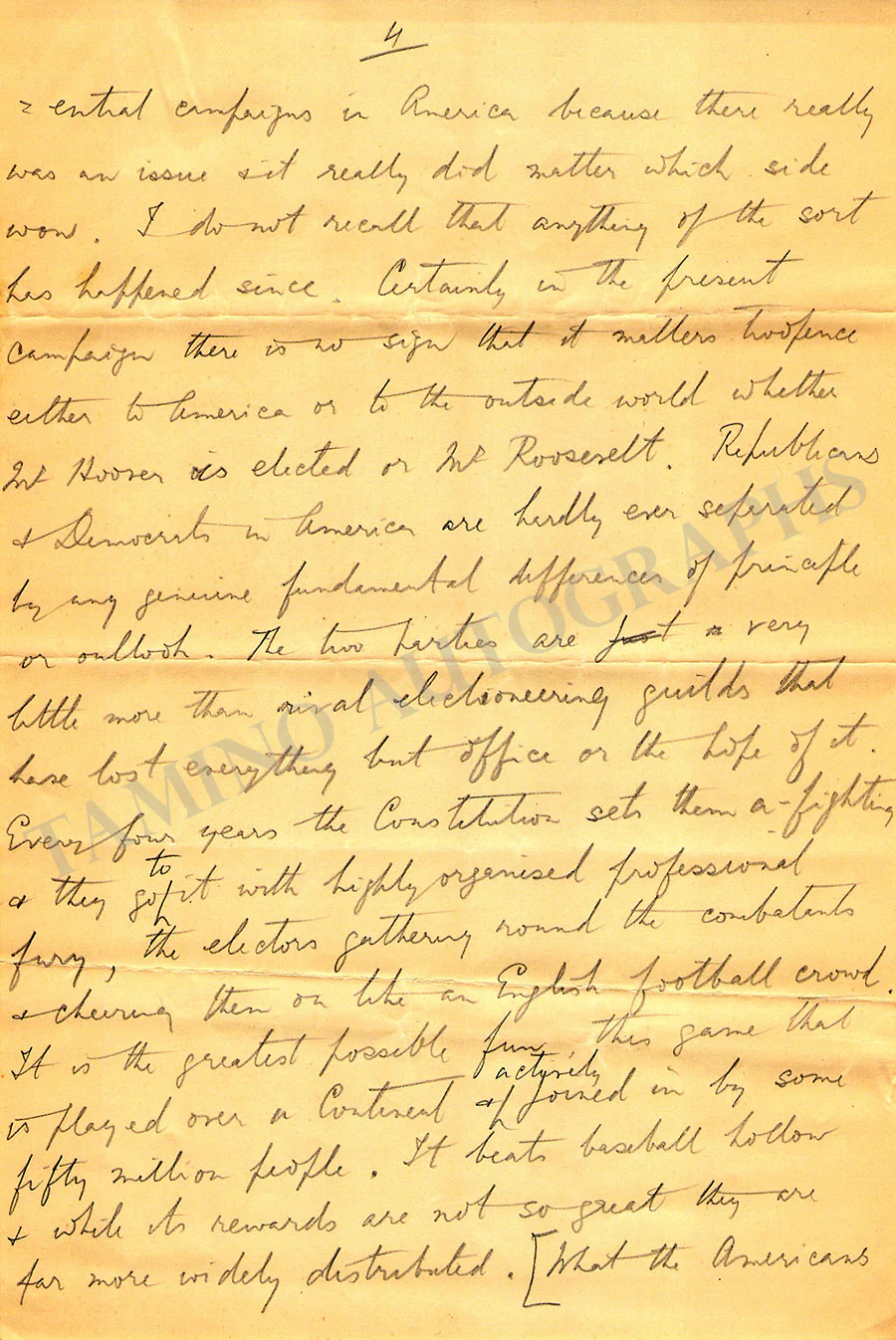 Brooks, Sydney - Autograph Essays - Image 8