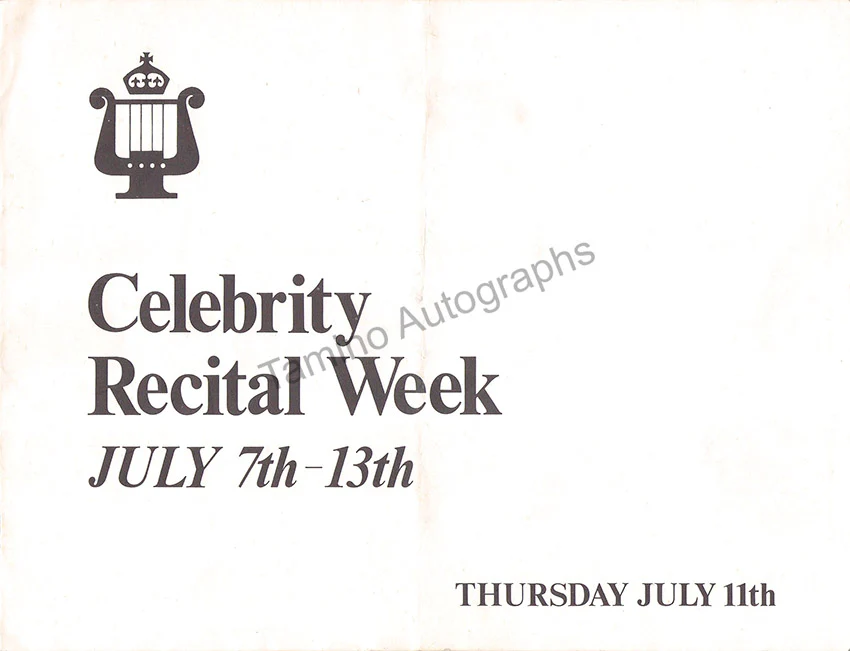 Szeryng, Henryk - Signed Program London 1974 - Image 3