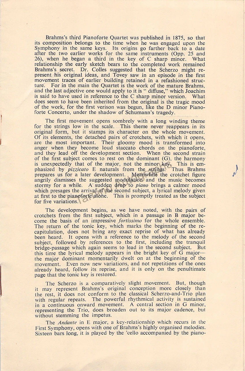 Szigeti, Joseph - Primrose, William - Curzon, Clifford - Signed Program London 1952 - Image 4