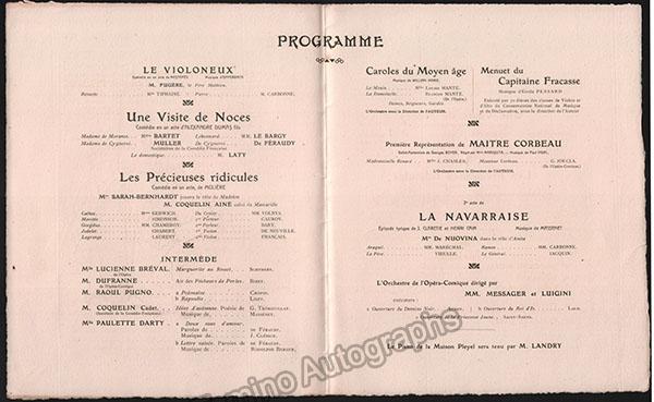Taskin, Emile-Alexandre - Autograph Letter Signed + Program - Image 4