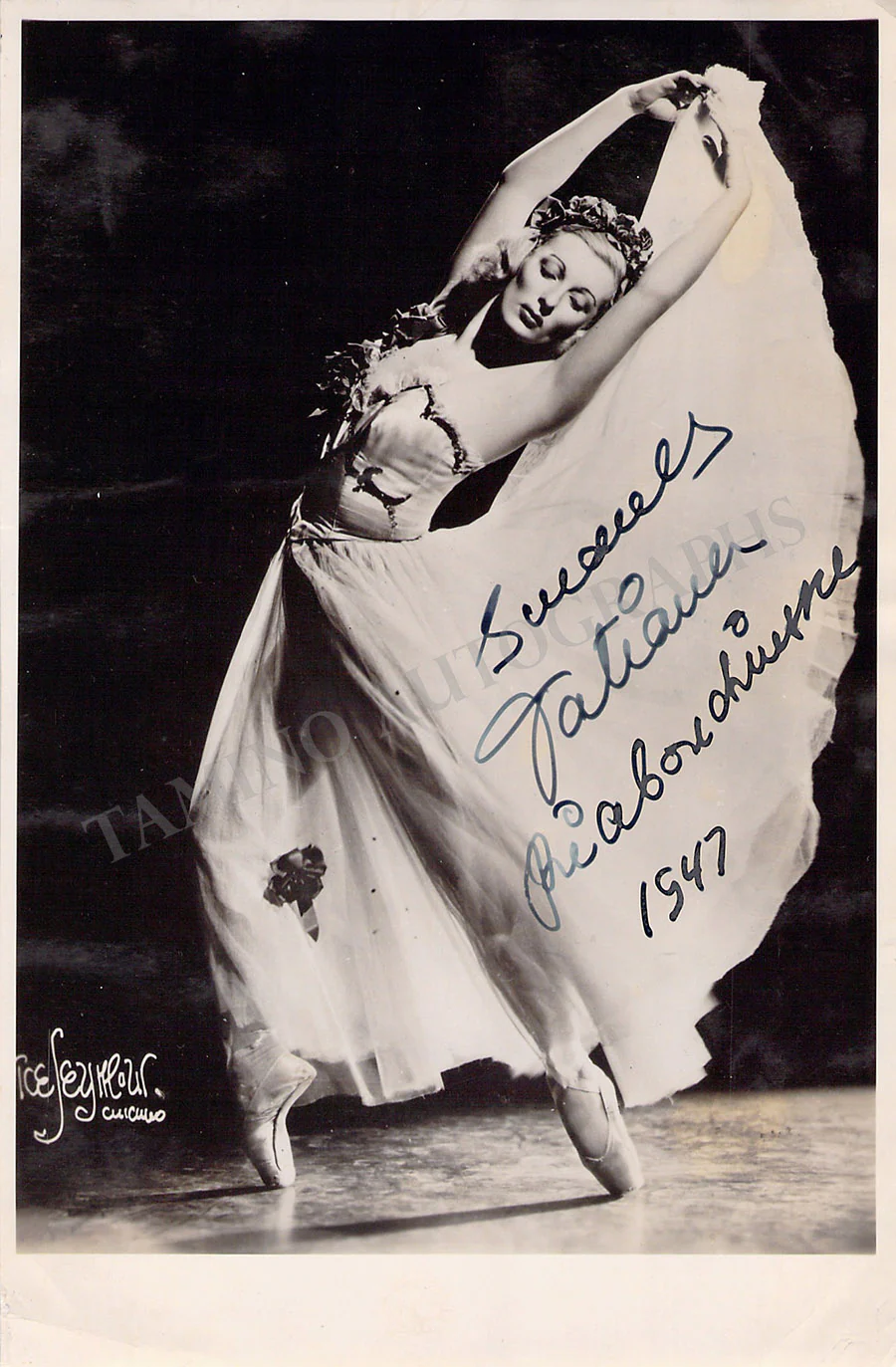 Riabouchinska, Tatiana - Signed Photograph 1947