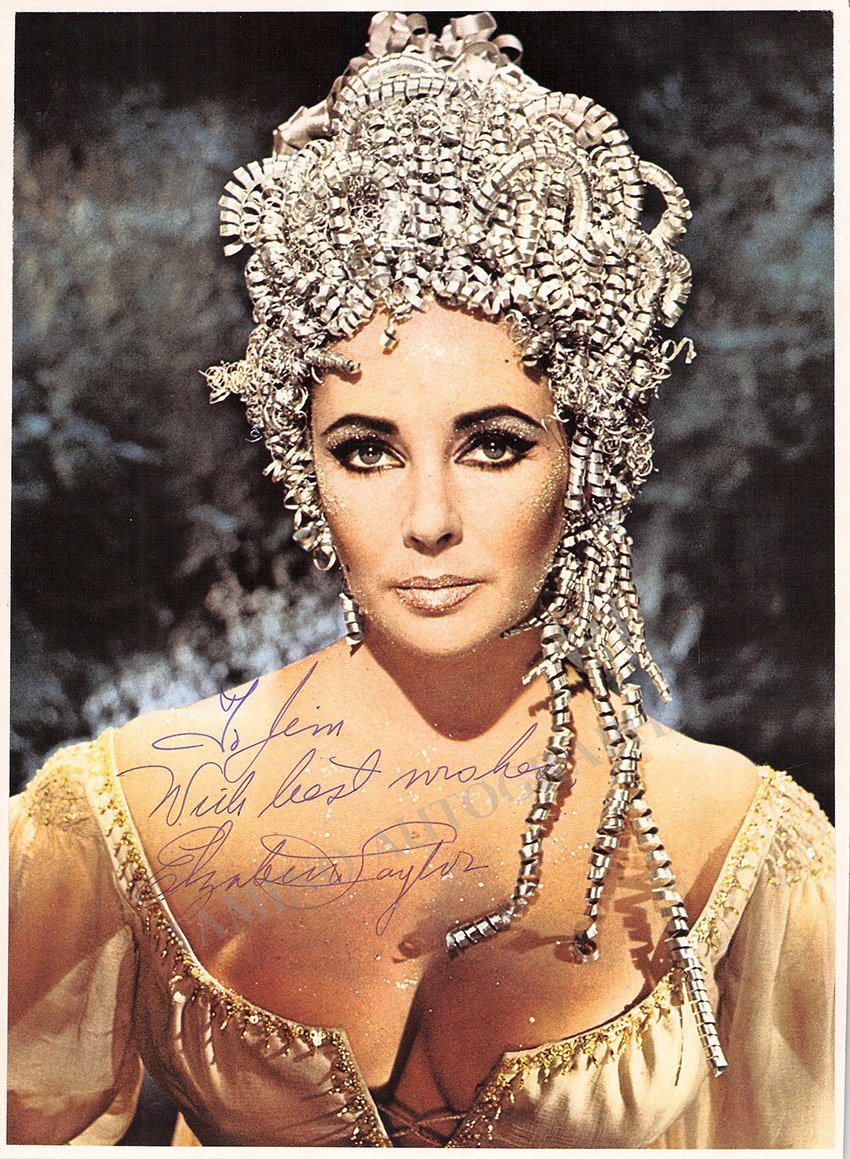 Taylor, Elizabeth - Signed Photo in "Doctor Faustus"