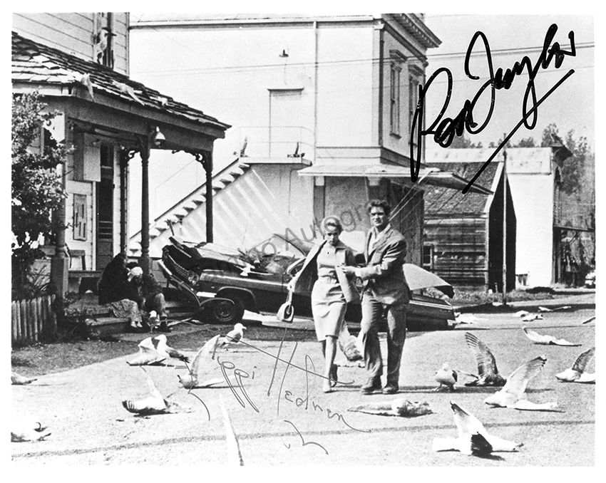 Taylor, Rod - Hedren, Tippi - Double Signed Photograph in "The Birds"