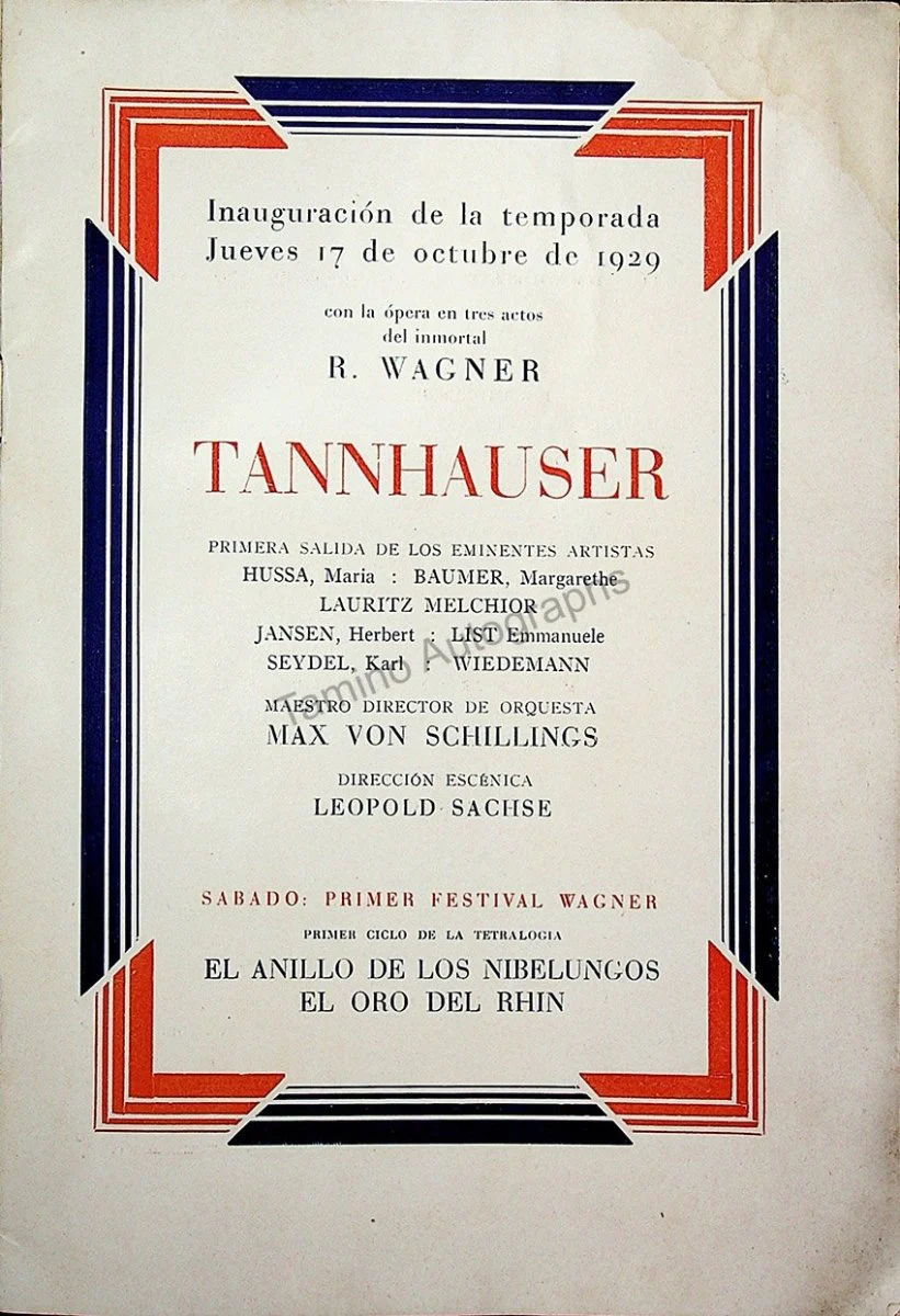 Teatro del Liceo - Collection of 49 Opera Programs 1930-1957 (Part 2)