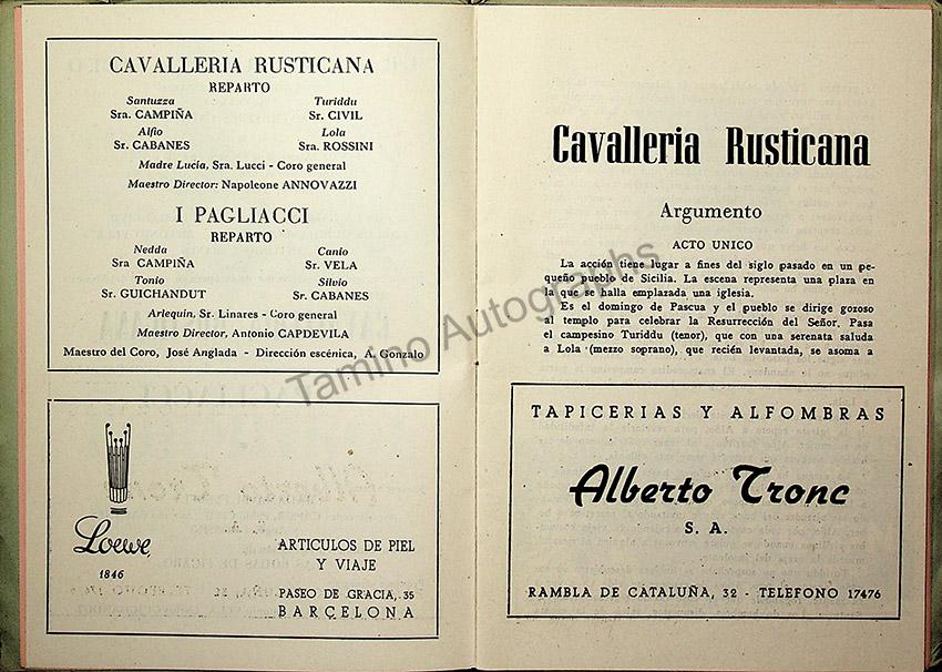 Teatro del Liceo - Collection of 49 Opera Programs 1930-1957 (Part 2) - Image 13
