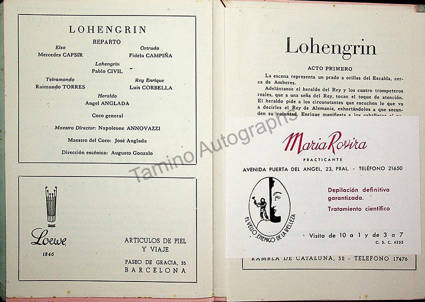 Teatro del Liceo - Collection of 49 Opera Programs 1930-1957 (Part 2) - Image 15