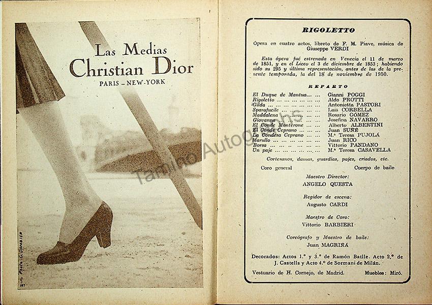 Teatro del Liceo - Collection of 49 Opera Programs 1930-1957 (Part 2) - Image 20