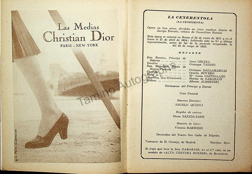 Teatro del Liceo - Collection of 49 Opera Programs 1930-1957 (Part 2) - Image 21