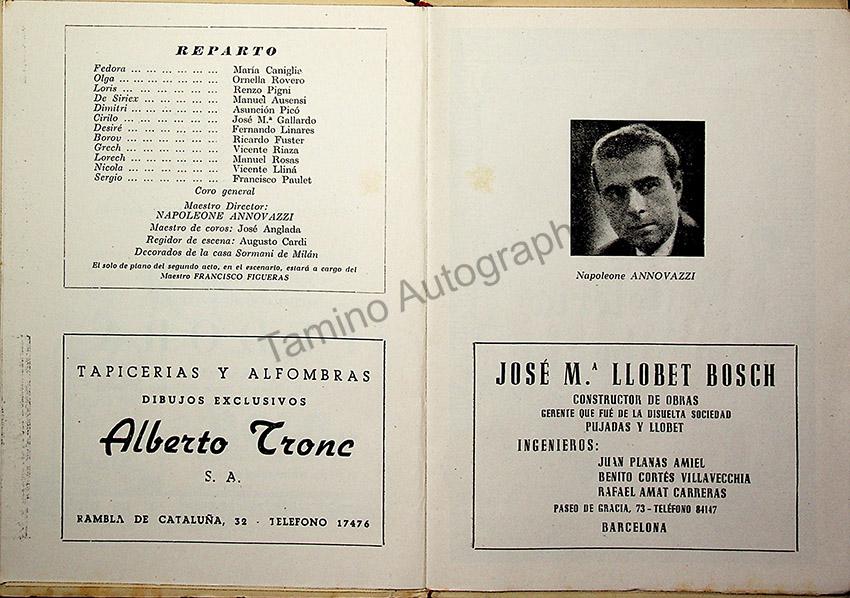 Teatro del Liceo - Collection of 49 Opera Programs 1930-1957 (Part 2) - Image 31