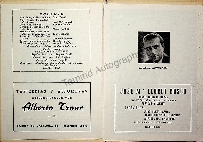 Teatro del Liceo - Collection of 49 Opera Programs 1930-1957 (Part 2) - Image 33