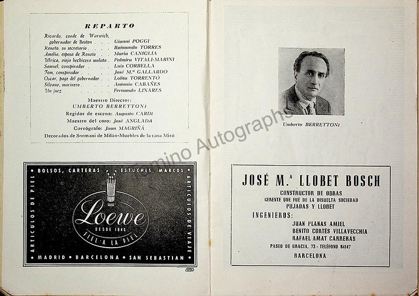 Teatro del Liceo - Collection of 49 Opera Programs 1930-1957 (Part 2) - Image 34