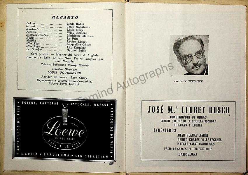 Teatro del Liceo - Collection of 49 Opera Programs 1930-1957 (Part 2) - Image 38