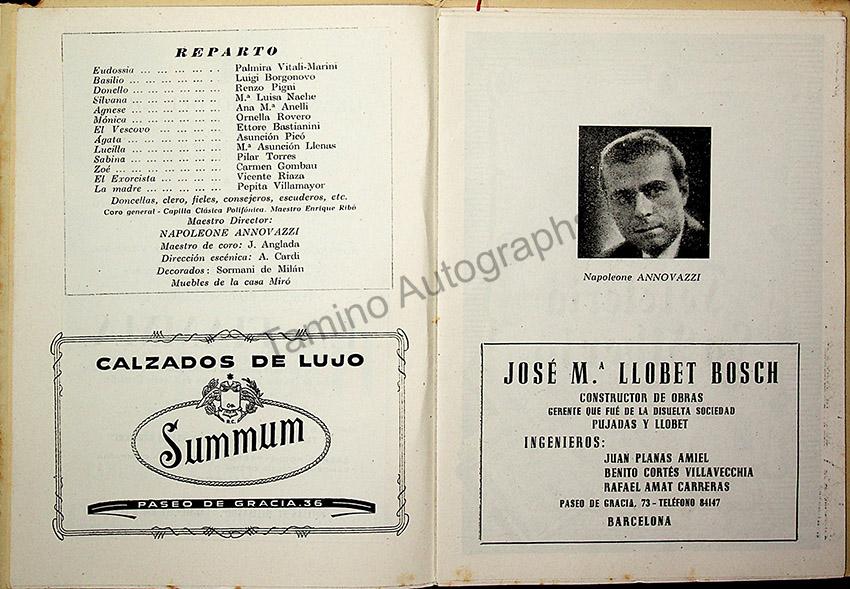 Teatro del Liceo - Collection of 49 Opera Programs 1930-1957 (Part 2) - Image 40