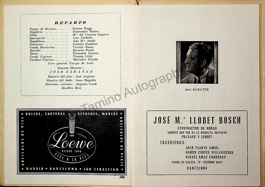 Teatro del Liceo - Collection of 49 Opera Programs 1930-1957 (Part 2) - Image 41