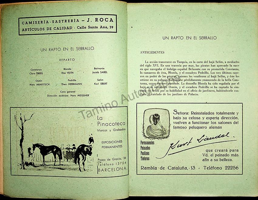 Teatro del Liceo - Collection of 49 Opera Programs 1930-1957 (Part 2) - Image 47