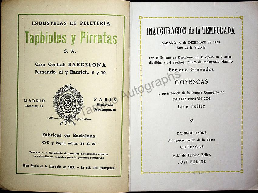 Teatro del Liceo - Collection of 49 Opera Programs 1930-1957 (Part 2) - Image 51