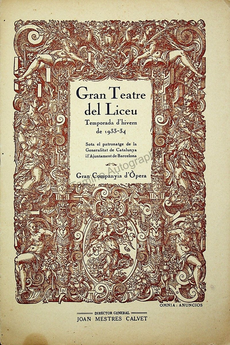 Teatro del Liceo - Collection of 49 Opera Programs 1930-1957 (Part 2) - Image 52