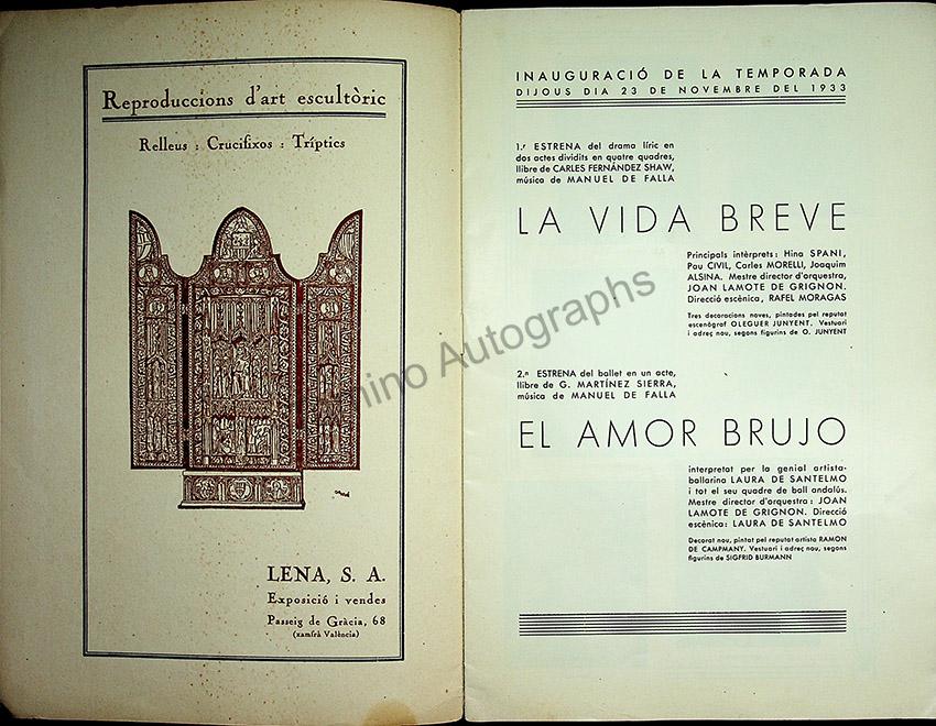 Teatro del Liceo - Collection of 49 Opera Programs 1930-1957 (Part 2) - Image 53