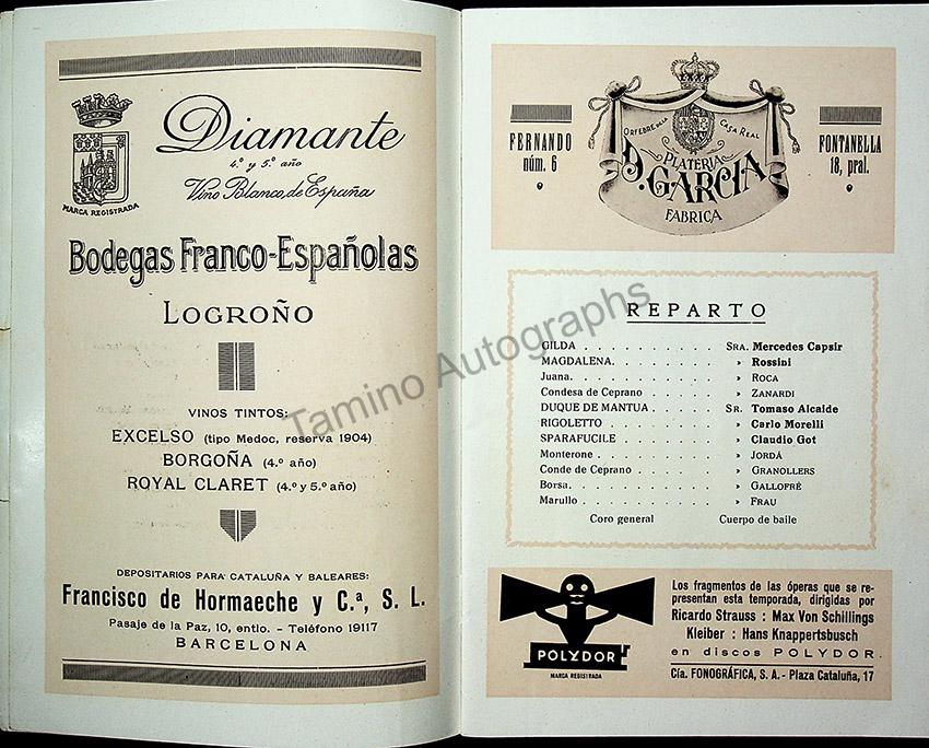 Teatro del Liceo - Collection of 49 Opera Programs 1930-1957 (Part 2) - Image 55