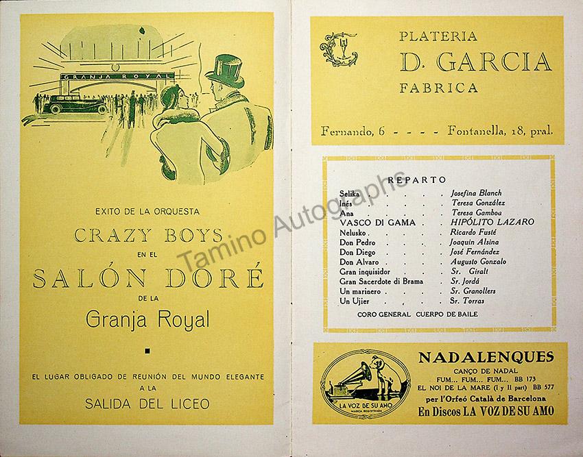 Teatro del Liceo - Collection of 49 Opera Programs 1930-1957 (Part 2) - Image 58