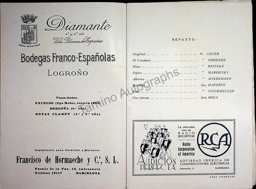 Teatro del Liceo - Collection of 49 Opera Programs 1930-1957 (Part 2) - Image 8