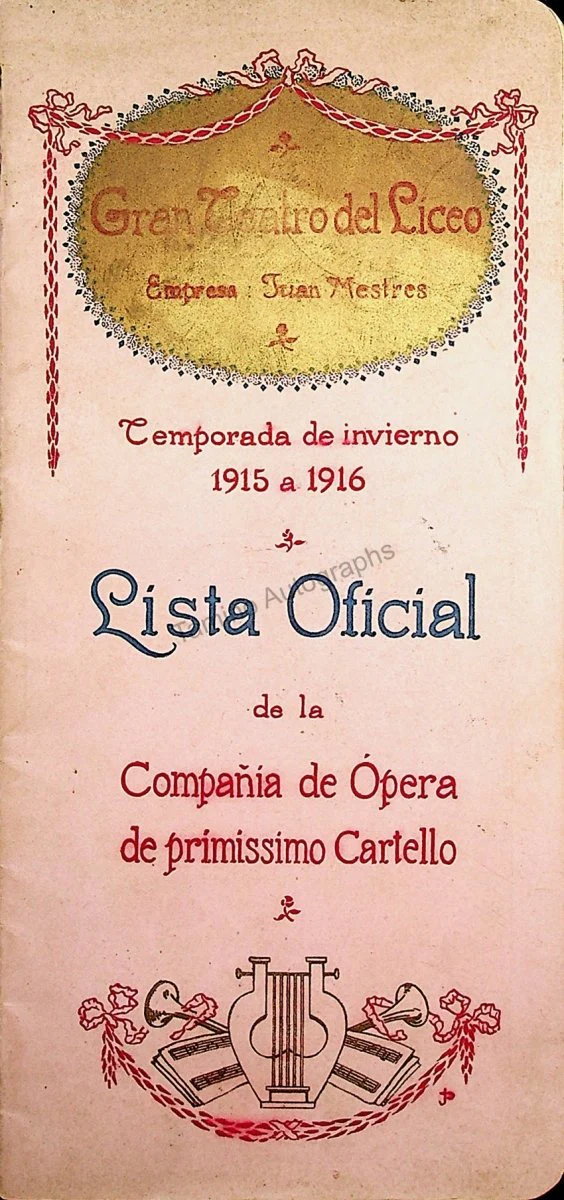 Teatro del Liceo - Program Collection of 61 Opera Programs 1887-1930 - Image 110