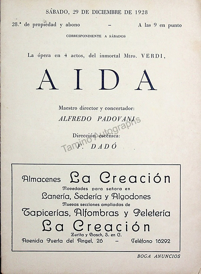Teatro del Liceo - Program Collection of 61 Opera Programs 1887-1930 - Image 117