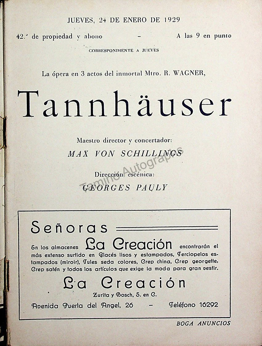 Teatro del Liceo - Program Collection of 61 Opera Programs 1887-1930 - Image 123